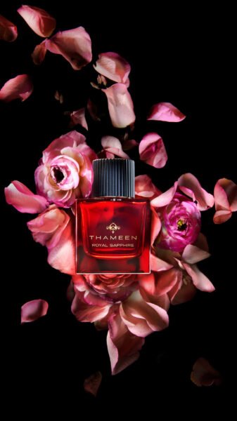 Atton conrad fragrance still life photographer london thameen Red Royal Sapphire Roses 001 1 edited scaled